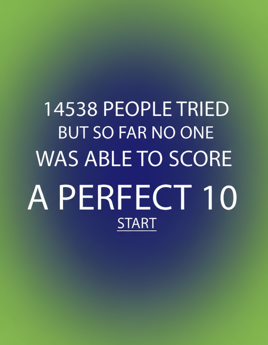 Are you the first one to score a 10?