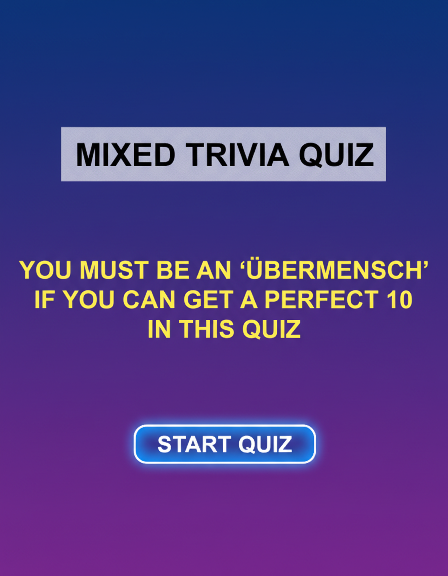 Challenging General Knowledge Quiz