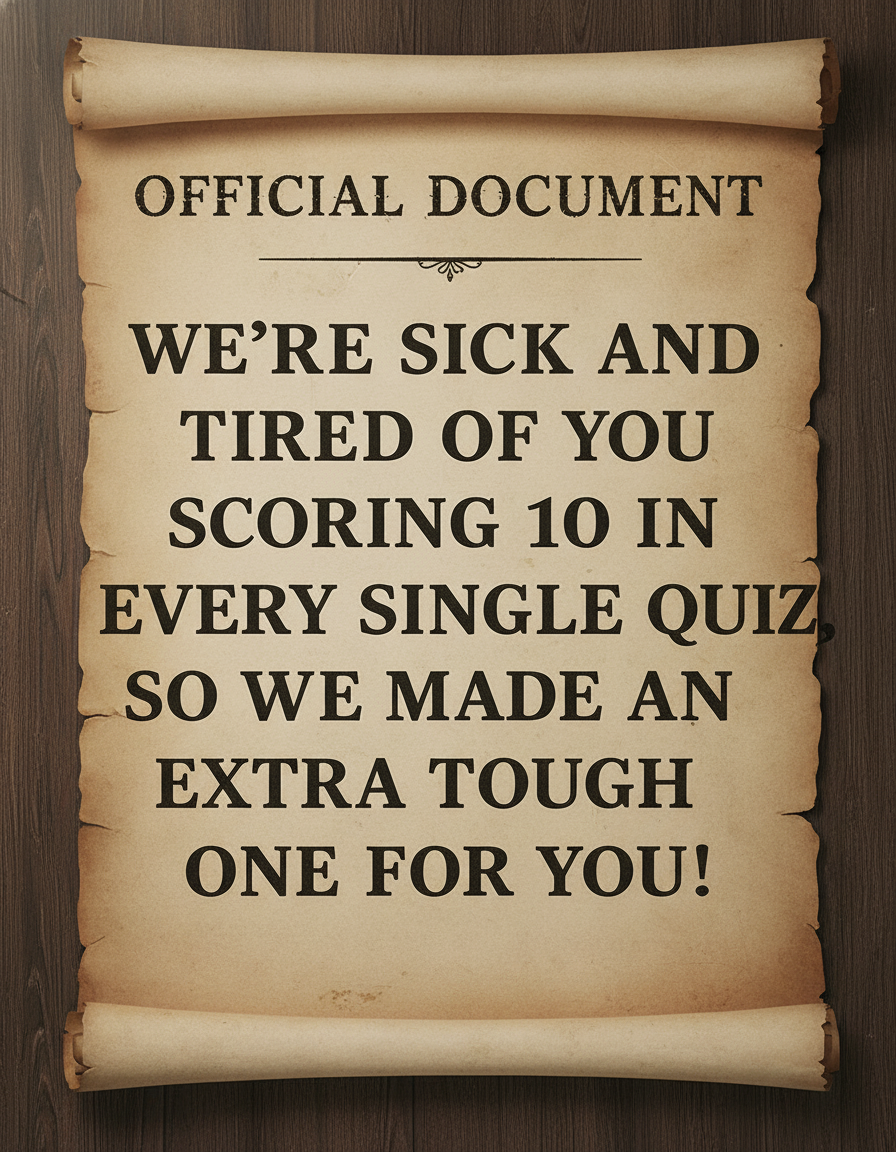Challenging Knowledge Quiz