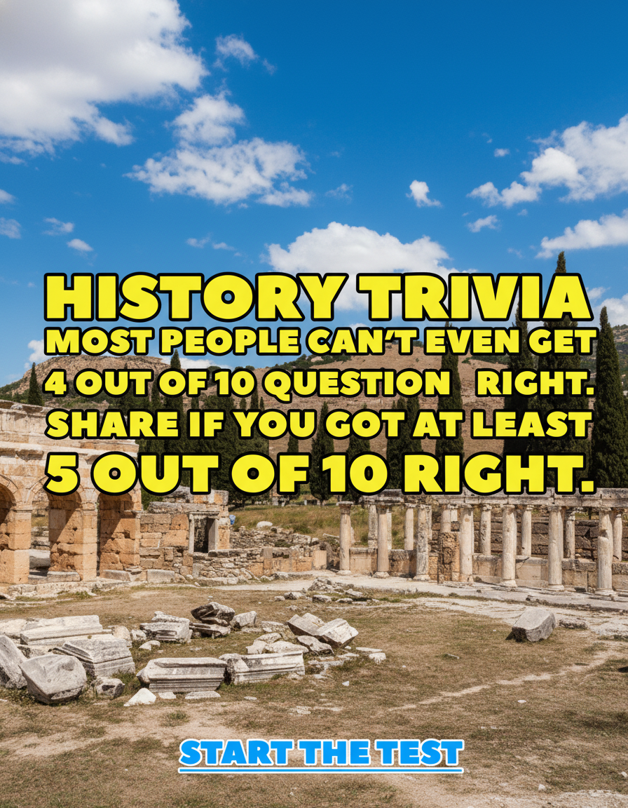 History quiz with 10 challenging questions'