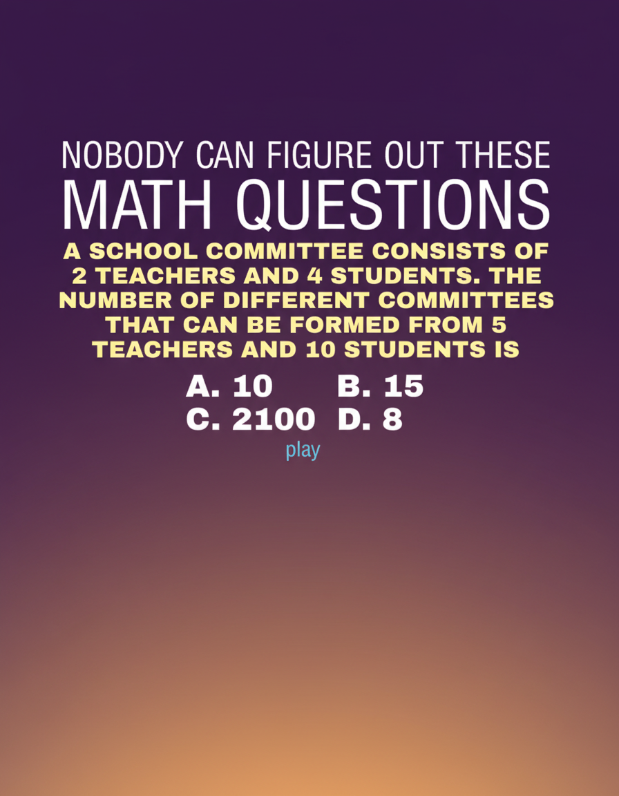 If this question is too difficult for you, then you don't have a