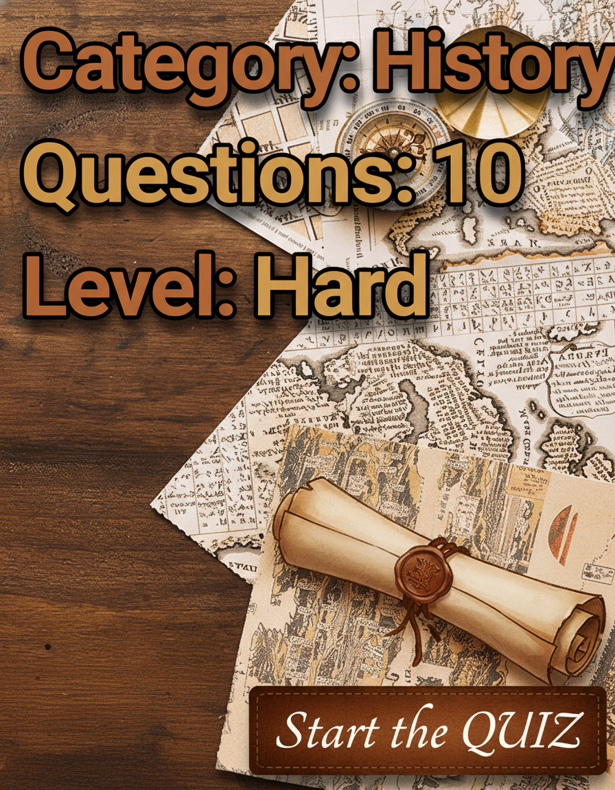 HARD History Quiz