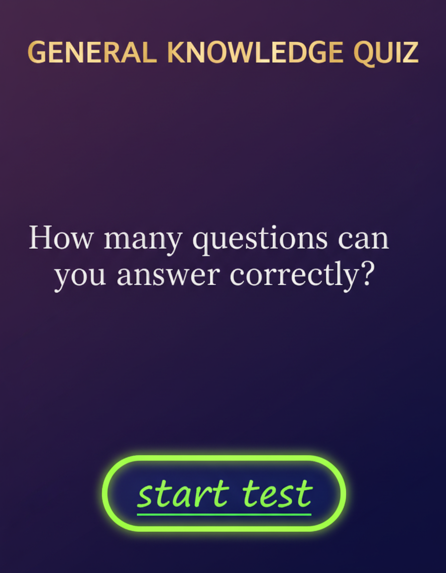 How many questions can you answer correctly?