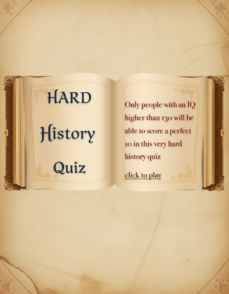 HARD History Quiz