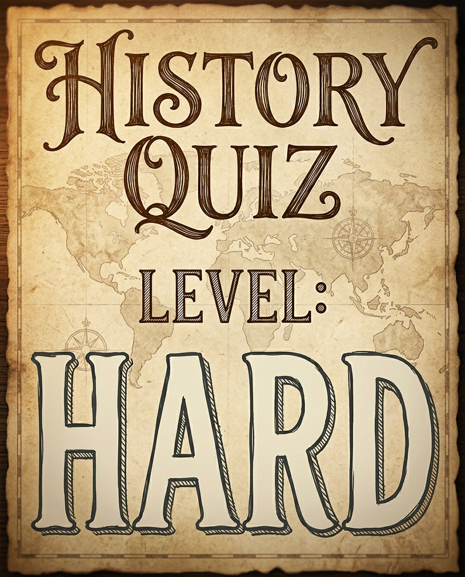 History Quiz Level: HARD