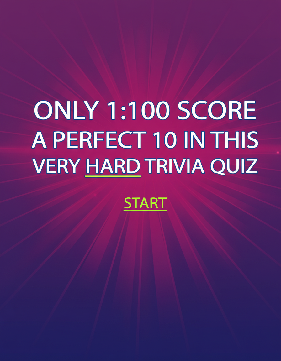 HARD Mixed Trivia Quiz