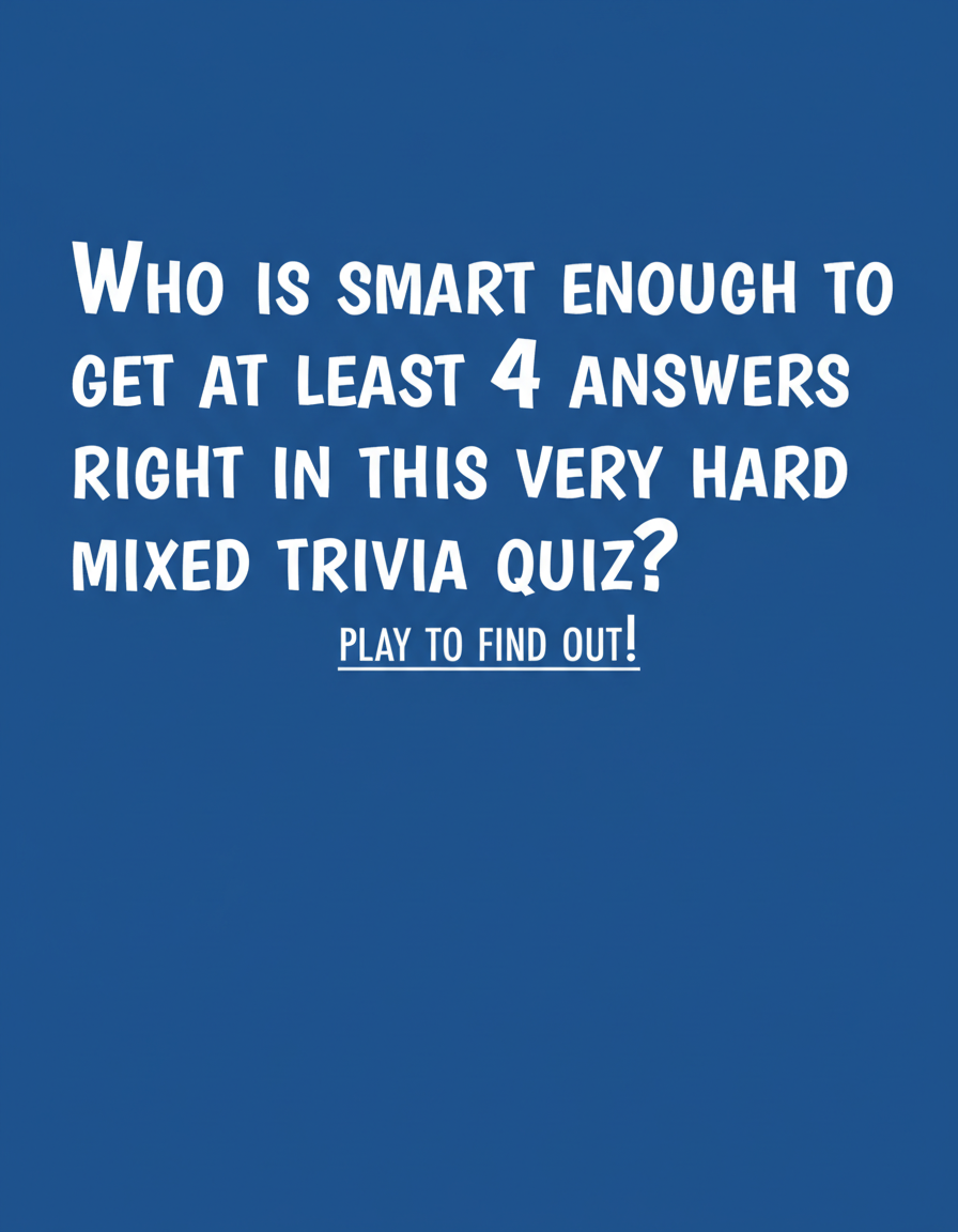 Mixed Trivia Quiz