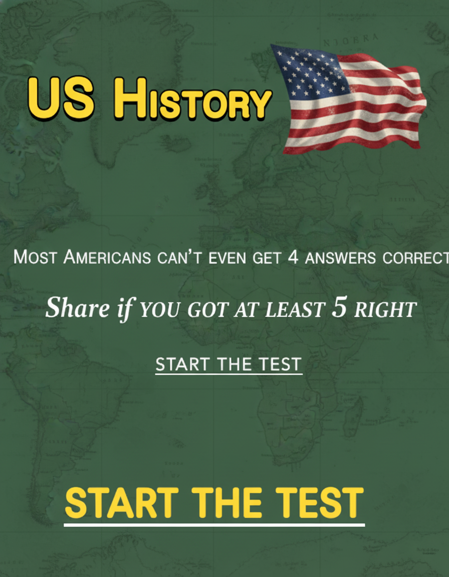 10 difficult questions about the history of the United States.