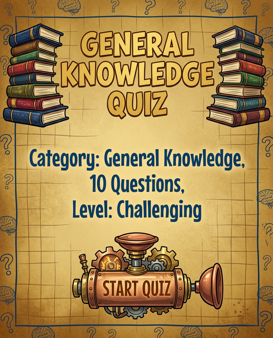 General knowledge quiz, only the smartest of the smartest can answer