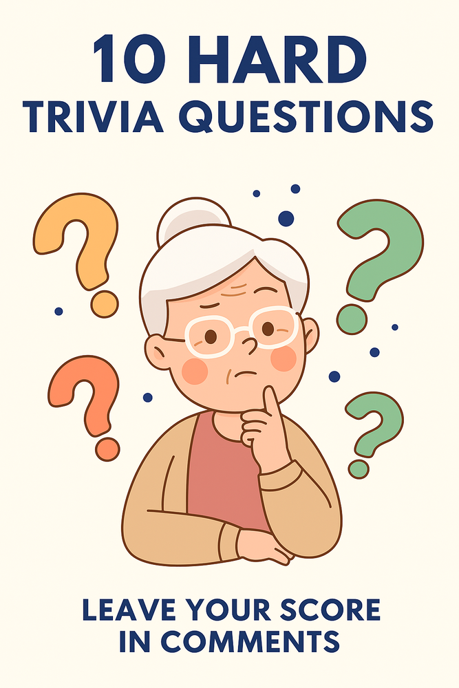 Challenging General Knowledge Quiz