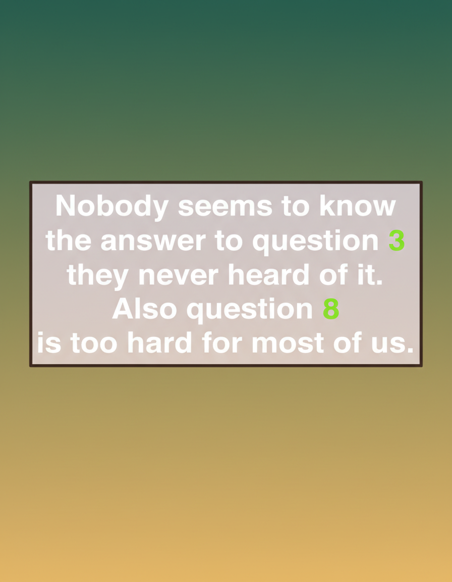 10 Knowledge Questions